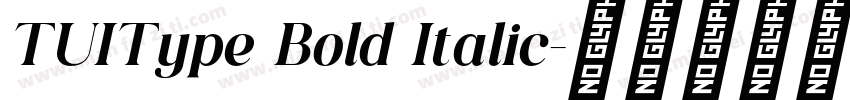 TUIType Bold Italic字体转换